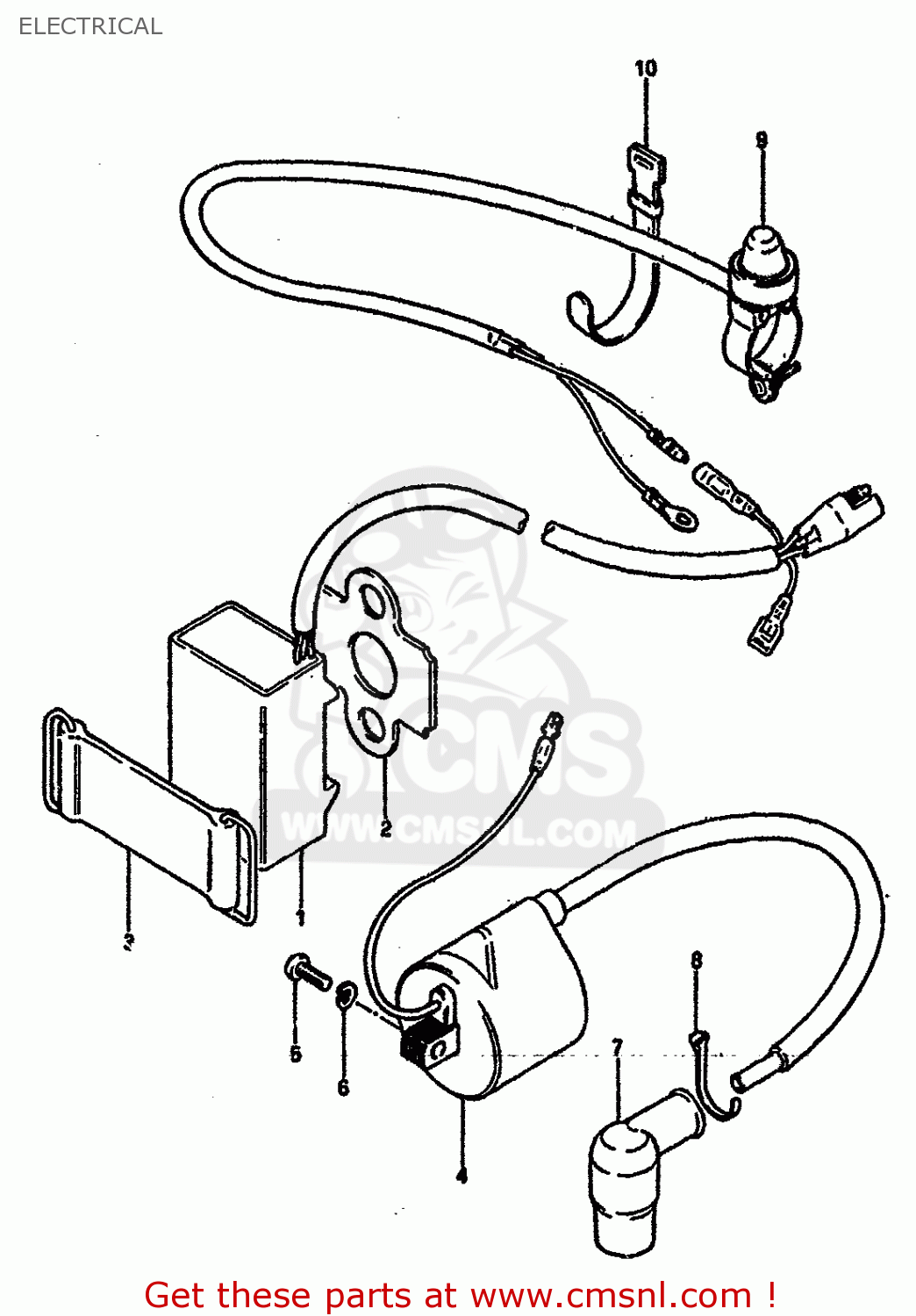 ELECTRICAL RM125 1984 (E) GENERAL FRANCE (E01 E04)