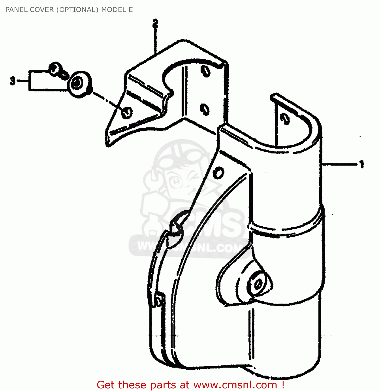 PANEL COVER (OPTIONAL) MODEL E RM125 1984 (E) GENERAL FRANCE (E01 E04)