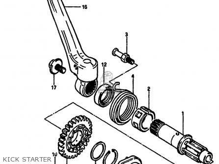 KICK STARTER - RM125 1984 (E) GENERAL FRANCE (E01 E04)