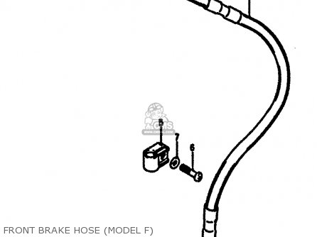 FRONT BRAKE HOSE (MODEL F) - RM125 1984 (E) GENERAL FRANCE (E01 E04)