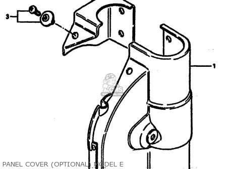 PANEL COVER (OPTIONAL) MODEL E - RM125 1984 (E) GENERAL FRANCE (E01 E04)