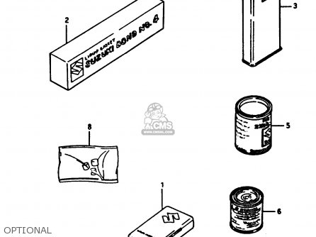 OPTIONAL - RM125 1984 (E) GENERAL FRANCE (E01 E04)