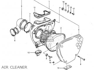 AIR CLEANER - RM125 1984 (E) USA (E03)