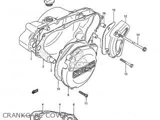 CRANKCASE COVER - RM125 1984 (E) USA (E03)