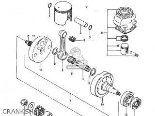 CRANKSHAFT - RM125 1984 (E) USA (E03)