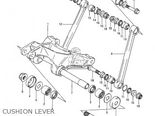 CUSHION LEVER - RM125 1984 (E) USA (E03)