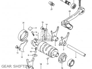GEAR SHIFTING - RM125 1984 (E) USA (E03)