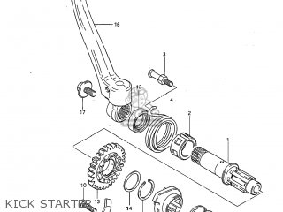 KICK STARTER - RM125 1984 (E) USA (E03)