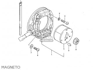 MAGNETO - RM125 1984 (E) USA (E03)