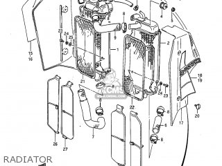 RADIATOR - RM125 1984 (E) USA (E03)