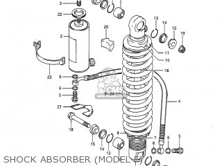 SHOCK ABSORBER (MODEL F) - RM125 1984 (E) USA (E03)