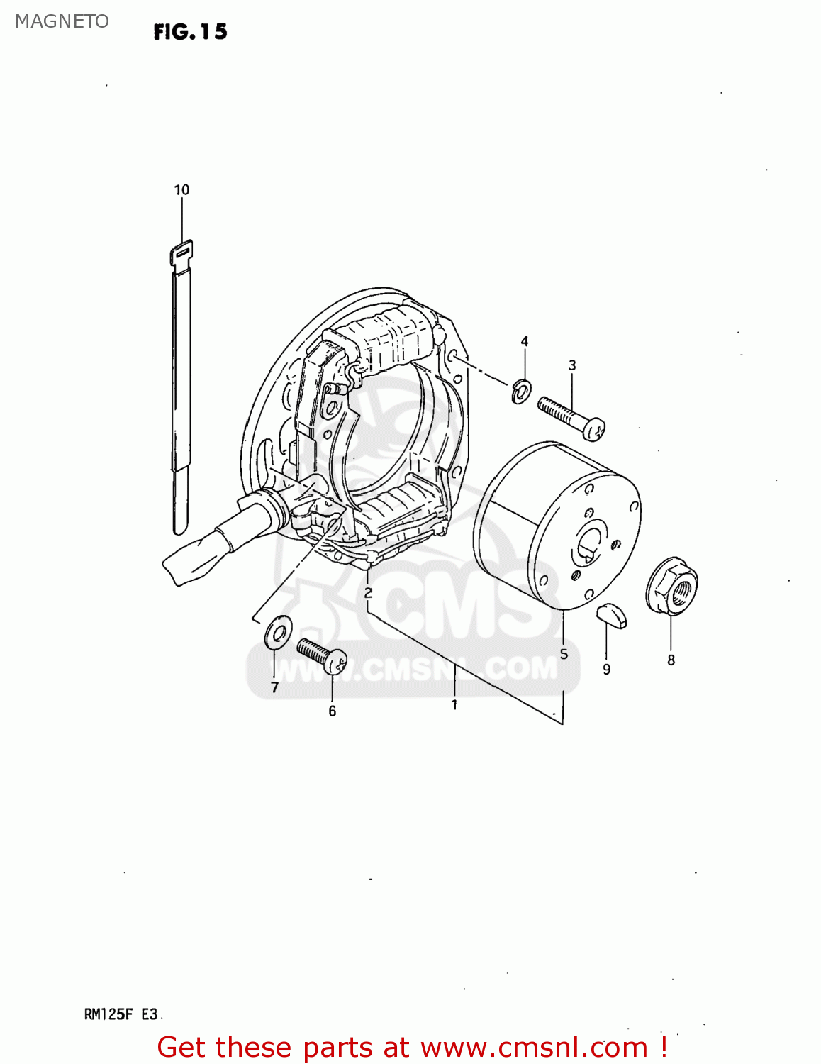 MAGNETO RM125 1985 (F) USA (E03)