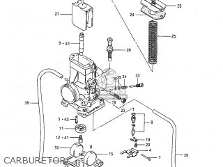 CARBURETOR - RM125 1985 (F) USA (E03)