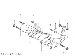 CHAIN GUIDE - RM125 1985 (F) USA (E03)