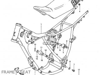FRAME - SEAT - RM125 1985 (F) USA (E03)