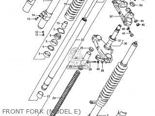 FRONT FORK (MODEL E) - RM125 1985 (F) USA (E03)