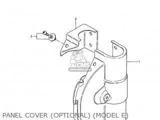 PANEL COVER (OPTIONAL) (MODEL E) - RM125 1985 (F) USA (E03)