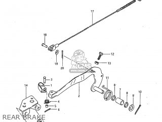 REAR BRAKE - RM125 1985 (F) USA (E03)