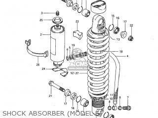 SHOCK ABSORBER (MODEL E) - RM125 1985 (F) USA (E03)