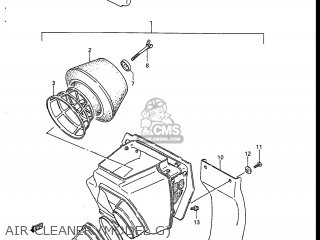 AIR CLEANER (MODEL G) - RM125 1986 (G) USA (E03)