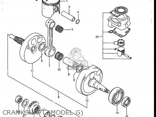 CRANKSHAFT (MODEL G) - RM125 1986 (G) USA (E03)