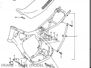 FRAME - SEAT (MODEL H/J) - RM125 1986 (G) USA (E03)