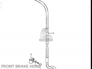 FRONT BRAKE HOSE - RM125 1986 (G) USA (E03)