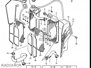RADIATOR - RM125 1986 (G) USA (E03)