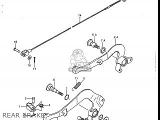 REAR BRAKE - RM125 1986 (G) USA (E03)