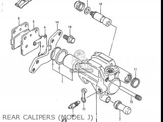 REAR CALIPERS (MODEL J) - RM125 1986 (G) USA (E03)