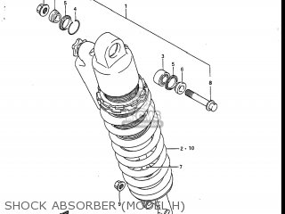 SHOCK ABSORBER (MODEL H) - RM125 1986 (G) USA (E03)