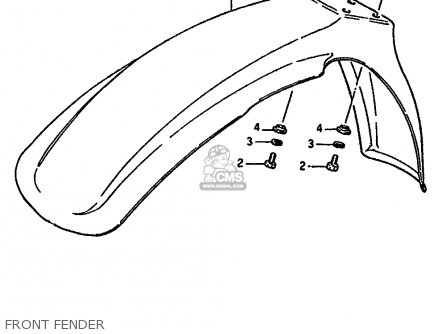 FRONT FENDER - RM125 1987 (H) (E01 E02 E04 E24)