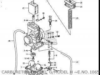 CARBURETOR (MODEL G/MODEL H ~E.NO.106550) - RM125 1987 (H) USA (E03)