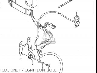 CDI UNIT - IGNITION COIL - RM125 1987 (H) USA (E03)