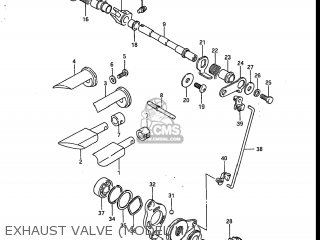 EXHAUST VALVE (MODEL H/J) - RM125 1987 (H) USA (E03)