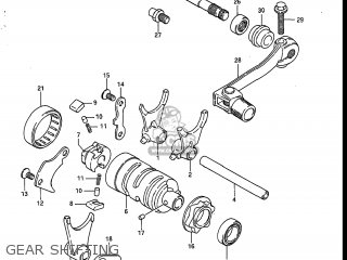 GEAR SHIFTING - RM125 1987 (H) USA (E03)