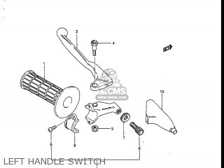 LEFT HANDLE SWITCH - RM125 1987 (H) USA (E03)