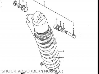 SHOCK ABSORBER (MODEL J) - RM125 1987 (H) USA (E03)
