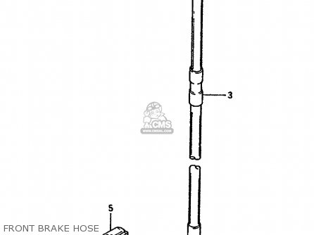 FRONT BRAKE HOSE - RM125 1988 (J) UNITED KINGDOM FRANCE AUSTRALIA (02 E04 E24)
