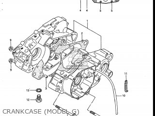 CRANKCASE (MODEL G) - RM125 1988 (J) USA (E03)