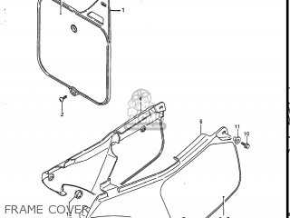 FRAME COVER - RM125 1988 (J) USA (E03)