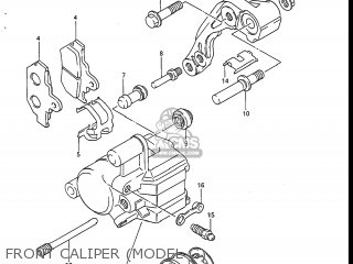 FRONT CALIPER (MODEL G) - RM125 1988 (J) USA (E03)