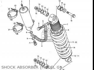 SHOCK ABSORBER (MODEL G) - RM125 1988 (J) USA (E03)