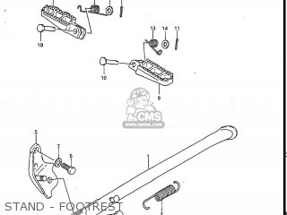 STAND - FOOTREST - RM125 1988 (J) USA (E03)