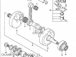 CRANKSHAFT (MODEL L) - RM125 1989 (K) USA (E03)