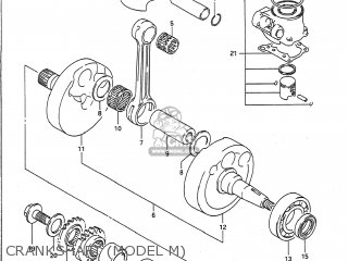 CRANKSHAFT (MODEL M) - RM125 1989 (K) USA (E03)