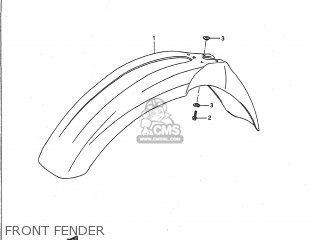 FRONT FENDER - RM125 1989 (K) USA (E03)