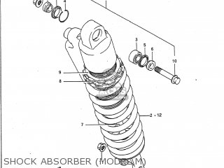 SHOCK ABSORBER (MODEL M) - RM125 1989 (K) USA (E03)