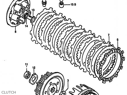 CLUTCH - RM125 1990 (L) UNITED KINGDOM FRANCE AUSTRALIA (E02 E04 E24)