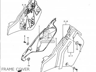 FRAME COVER - RM125 1990 (L) USA (E03)